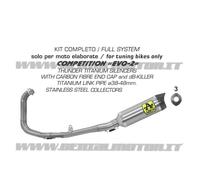 Full Exhaust Arrow Competition Evo 2 Titanium Yamaha Yzf R3 2015 > 2020