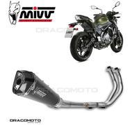 K.044.LDRB - Full Exhaust Mivv SPORT DELTA RACE Steel Black KAWASAKI Z650 (17-)