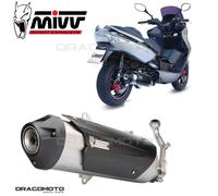 MIVV Urban Full Exhaust for Kymco Xciting 250 (2006–07) / 300 (2007–14) – Silver C.KY.0013.K
