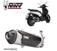 Mivv Approved Complete Exhaust Urban Steel for Piaggio Beverly 125 2014 > 2016