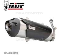 Mivv Approved Complete Exhaust Urban Steel for Piaggio Mp3 400 2007 > 2011