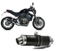 Full Exhaust Storm By Mivv Gp Black Stainless Steel Honda Cbr 650 R 2019 > 2023