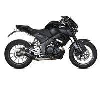 Full Exhaust Storm By Mivv Gp Black Steel Black YAMAHA MT 125 2020 > 2023