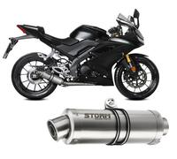 Full Exhaust Storm By Mivv Gp Steel YAMAHA YZF R125 2019 > 2022