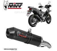 Mivv Exhaust Muffler Oval Carbon Carbon Cap SUZUKI DL V-STROM 650 2017 > 2023