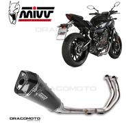 MIVV Full Exhaust Delta Race Sport Steel Black Yamaha MT-07 (14-)