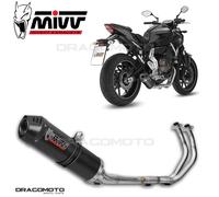 Mivv Oval Yamaha Mt-07/fz-07 2014-24 Y.044.l3c Homologated Full Line System Silver Homologated unisex