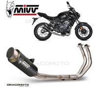 Mivv Complete full exhaust GP PRO Black Inox Highfor YAMAHA MT 07 2021 > 2023