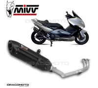 Y.028.L9 - Full Exhaust Sistem Mivv Suono Steel Black Yamaha T-MAX 500 08/11