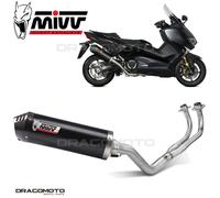 Mivv Oval Yamaha T-max 530 2017-19/t-max 560 2020-21 Y.061.lvc Homologated Full Line System Silver Homologated unisex