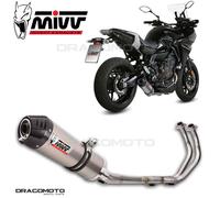 Mivv Oval Yamaha Tracer 700/gt/tracer 7 2016-24 Y.058.l4c Homologated Full Line System Silver Homologated unisex