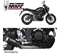 Y.075.SM3B - Full Exhaust MIVV MK3 Black Stainless Steel YAMAHA XSR 125 (22-23)