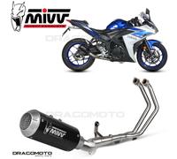 Mivv Complete Exhaust Full system Inox black for YAMAHA MT-03 2016 > 2023