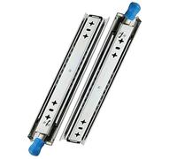 Full Exten 700mm Locking 3-Fold Drawer Slides - Smooth Operation for Cabinets & Furniture Upgrade, Ideal for Home & Office Use, Heavy Duty Pair for Enhanced Durability