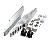 Full Extension Aluminum Drawer Slides Rail, Telescopic Cabinet Guide for Kitchen Countertop, Heavy-Duty Table Hardware, 1450mm Length, Smooth Operation