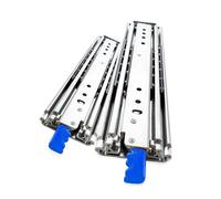 Full Extension Ball Bearing Drawer Slides 1pair 12-48inch Heavy Loading with Lock Duty Drawer Slides Sliding Ball Bearing Full Extension 3-Fold Guide Rail(34inch(850mm))