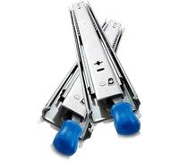 Full Extension Drawer Runners Slides Track Guide Glides Replacement Rails Heavy Duty Ball Bearing Drawer Runners Slides, 2PCS Drawer Slide Runners 3 Folds Full Extension with Lock,12in (Size : 36in)
