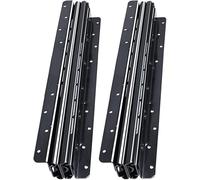 Full Extension Drawer Runners Slides Track Guide Glides Replacement Rails Heavy Duty Bottom FIX Drawer Slides Concealed Drawer Runners 260 Lb Load Capacity Bottom/Under Mounting,Black,16inA (Color :