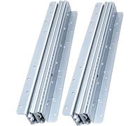 Full Extension Drawer Runners Slides Track Guide Glides Replacement Rails Heavy Duty Bottom FIX Drawer Slides Concealed Drawer Runners 260 Lb Load Capacity Bottom/Under Mounting,Black,16inA (Color :