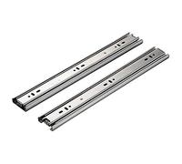Full Extension Drawer Slides 3 Fold Ball Bearing Runners Heavy Duty Stainless Steel 2 Piece Set 6 40 Inch Smooth Glide Ideal for nets & Furniture