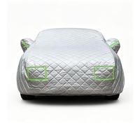 Full Exterior Car Cover for Toyota Land Cruiser 200(2011-2015),UV Windproof Snow Rain Protection with Reflective Strips Elastic Hem & Buckle Straps