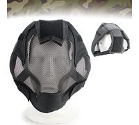 Full Face Airsoft Mask, Tactical Airsoft Mask, Airsoft Mask Steel Mesh, Impact Resistant, For Paintball Hunting Wargames Cosplay CS For Outdoor Sport CS Cosplay ( Color : BK , Size : One size )