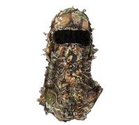 Full Face Camo Mask - Ghillie Headwear with 3D Leaf Pattern, Hidden Hunting Mask and Hunting Hat, Lightweight Breathable Outdoor Hunting Equipment | Tactical Observation of the