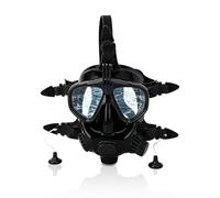 Full Face Diving Goggle,Silicone Full Face Snorkel Mask Anti Fog Leakproof Scuba Mask180° Panoramic View Diving Goggle with Camera Mount for Adults and Kids