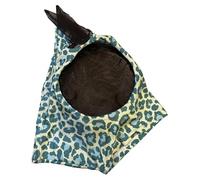 Full Face Fly Cover For Horse - Leopard Print Pattern Equestrian Supplies - Face Protection For Horse, Breathable Horse Care Product, Anti-Bite Horse Head Cover, Comfortable For Competitions