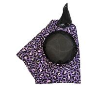 Full Face Fly Cover - Leopard Print Pattern Anti Fly Cover, Horse Face Protection Cover | Breathable Horse Care Product, Anti Bite Horse Head Cover, Comfortable Horse Face Shield For Competitions