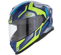 Full Face Helmet Acerbis X-WAY Graphic Blue Yellow Fluo Gloss ECE-2206 00