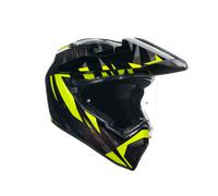 Full-Face Helmet AGV AX9 CARBON Steppa Carbon/Grey/Yellow Fluo