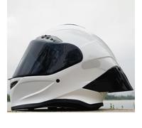 Full Face Helmet ECE Certified Large Tail Helmet Motorcycle Helmets for Men and Women All Seasons with Various Lenses Racing Helmets A1,M56-58CM