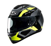 Full Face Helmet HJC C10 Tins Gray Yellow Black Size S
