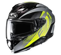 HJC F71 Catos Helmet, black-grey-yellow, size M for Men