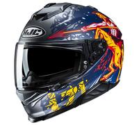 HJC i71 Taurus Helmet, grey-red-blue-yellow, size L for Men