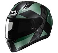 Full Face Helmet HJC Model C10 TEZ MC4SF Black Green Matte Size XL