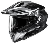 HJC RPHA 60 Dakar Enduro Helmet, black-white-silver, size XS 54 55 for Men