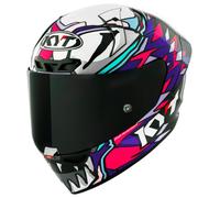 KYT KX-1 Race GP Bastianini Replica 2023 Helmet, white-pink, size XL for Men
