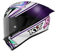 KYT KX-1 Race GP Bastianini Replica 2024 Helmet, white-purple, size L for Men