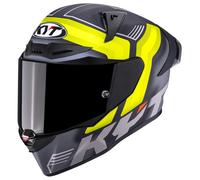 KYT R1R Carbon Accelerator Helmet, carbon/yellow, size L (59/60)