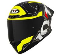KYT TT-Revo Electron Helmet, black-yellow, size 2XL for Men