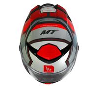 Full-face helmet mt thunder 4 sv pental b5 grey-red matte l (double visors - pin