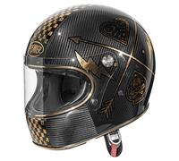 Full Face Helmet Premier TROPHY CARBON NX GOLD CHROMED