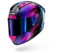 Full Face Helmet Shark AERON Edgy Carbon Blue Chrome