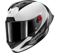 Full Face Helmet Shark AERON GP BLANK SP Carbon White Anthracite