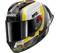 Full Face Helmet Shark AERON GP REPLICA RAUL FERNANDEZ Carbon White Yellow