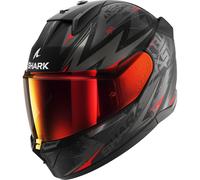 Full Face Helmet Shark D-SKWAL 3 BLAST-R Mat Black Anthracite Red