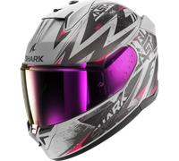 Full Face Helmet Shark D-SKWAL 3 BLAST-R Mat Silver Violet Black