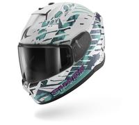 Shark D-Skwal 3 Reptaia, full face helmet L White/Turquoise/Dark Green
